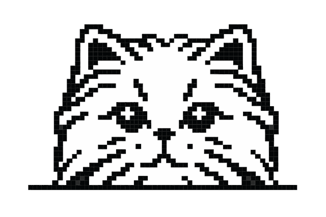 Shekar AI logo: a stylised Persian cat